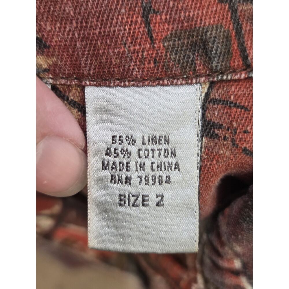 Chico's Pattern Button Down Jacket With Colorful … - image 5